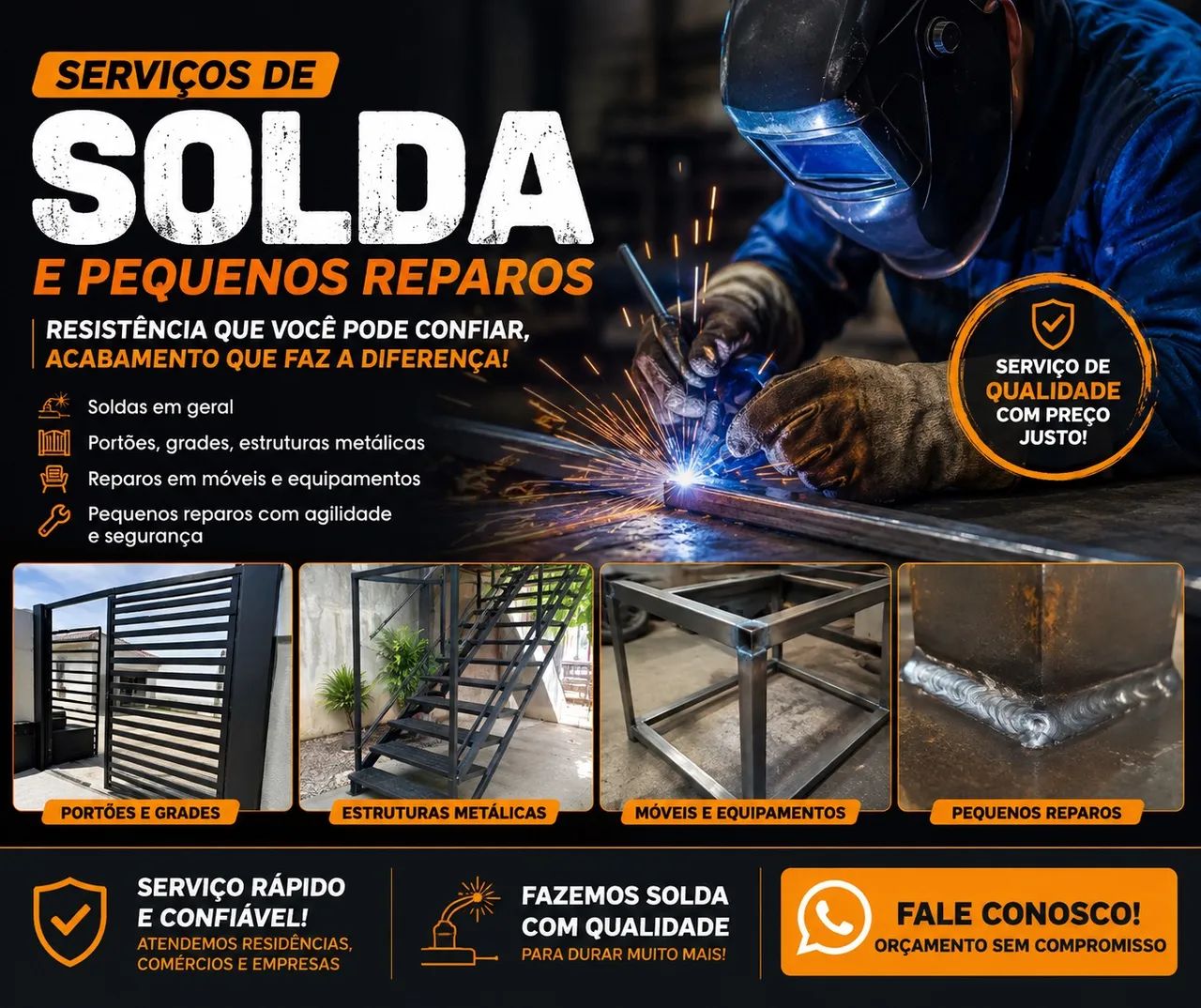 Precisando soldar alguma coisa, entre em contato 