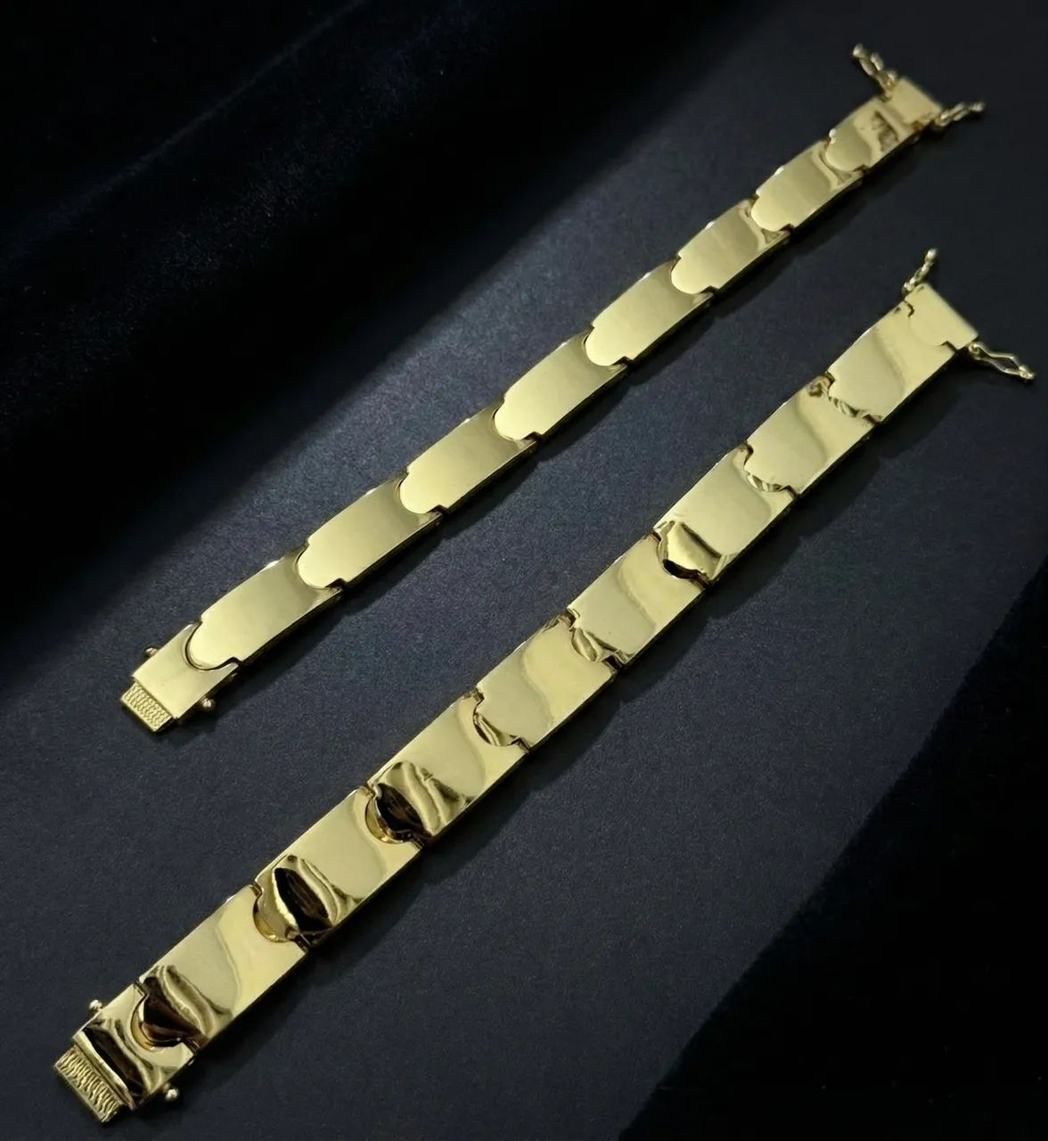 Bracelete Masculino pulseira banhada a ouro  - Foto 2