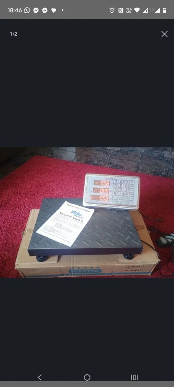 Balança digital até 250 kls 