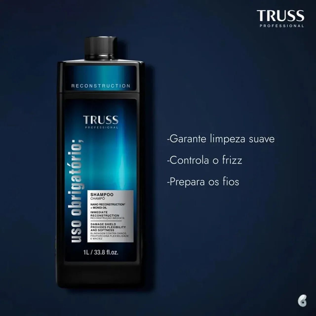 Shampoo 1L uso obrigatório Truss - Foto 2