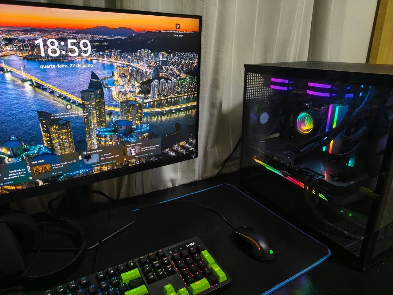 PC Gamer Ryzen 5500X3D - RTX 3070 Rog Strix - Foto 2