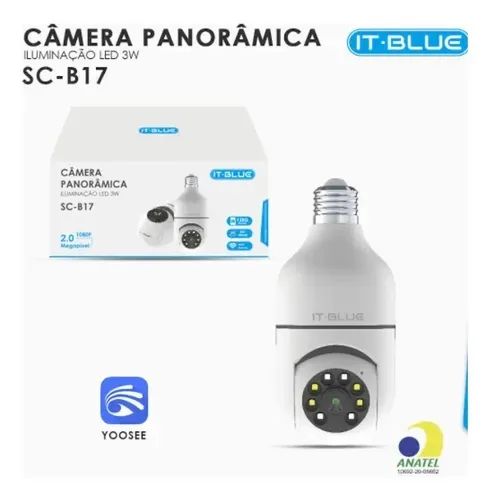 Câmera de segurança lâmpada
