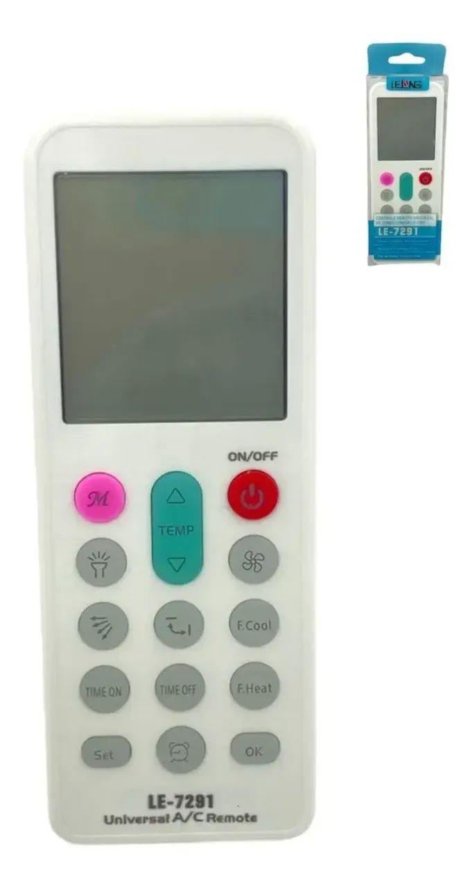 CONTROLE REMOTO UNIVERSAL PARA AR CONDICIONADO LE-7291. - Foto 2