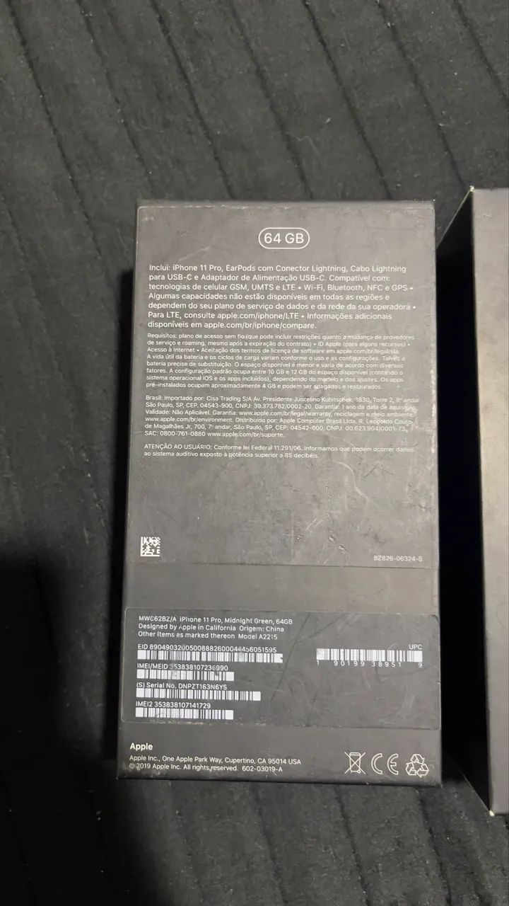 CAIXA DE IPHONE 11 PRO 64GB - Foto 3