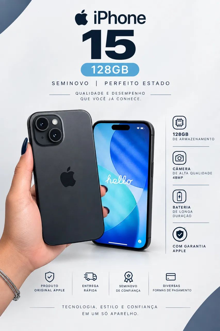 iPhone 15 - 128GB - Foto 3
