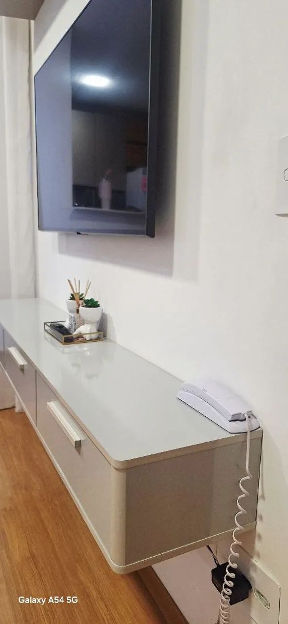 Rack Suspenso 180cm Off White  - Foto 3