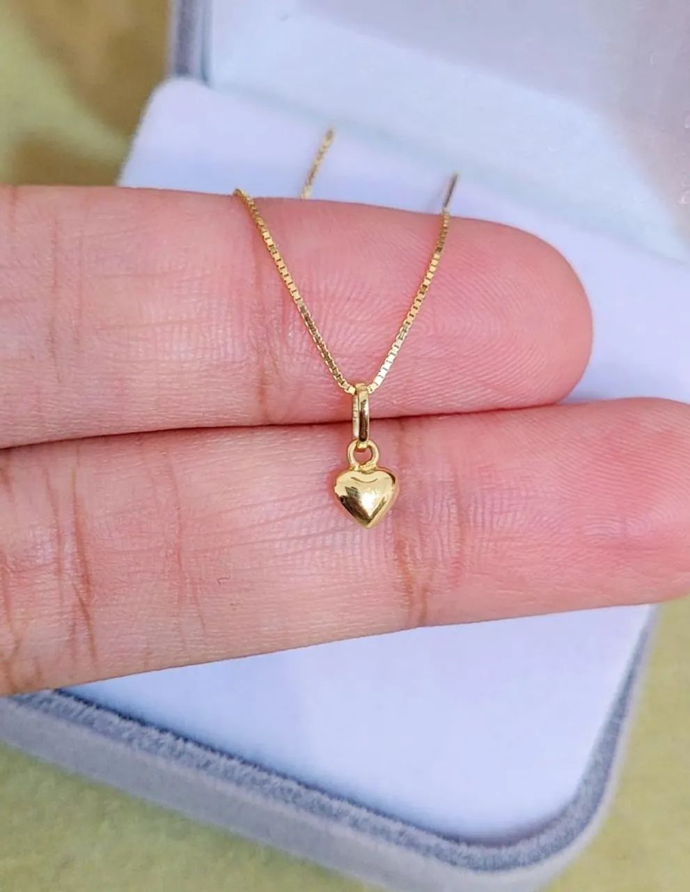 PROMO! Gargantilha Pingente Coração em Ouro