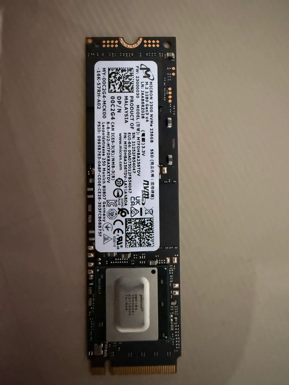 MICRON② NVMe 256GB M.2 SSD 4枚セット【0210】 SSD NVMe Micron 256gb - Armazenamento - Jardim Bandeirantes