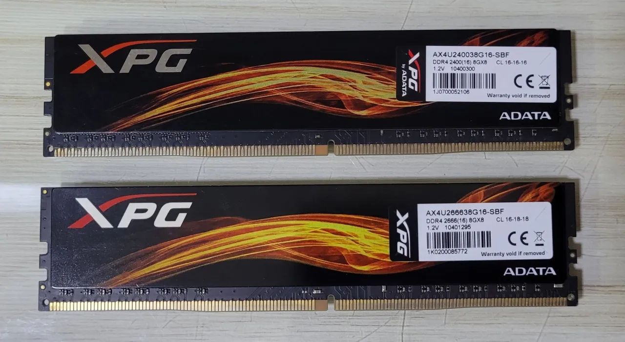 Kit 2x8GB Memória RAM DDR4 XPG Adata 16GB 2400/2666MHz - Foto 3