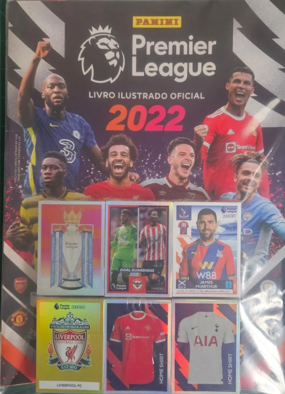 Álbum Campeonato Premier League 2022 - Capa Normal - Completo