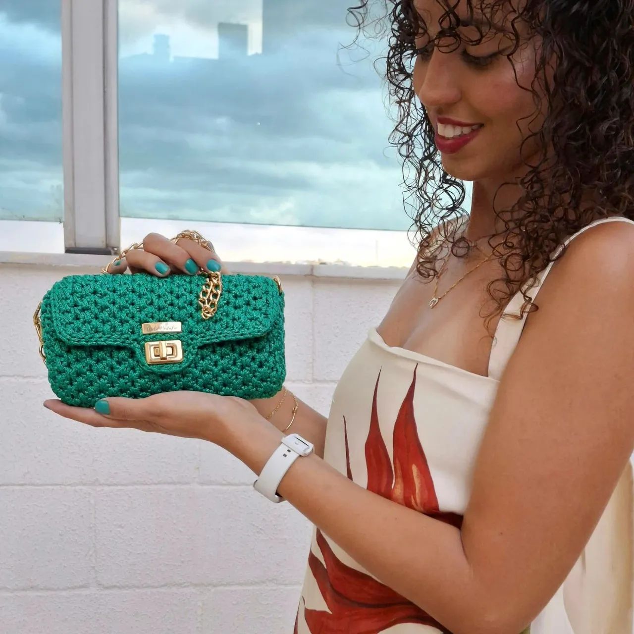 Bolsa de Crochê Moderno 