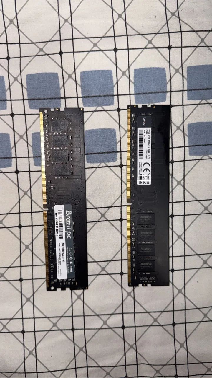 Memória ddr4 16Gb e 8Gb