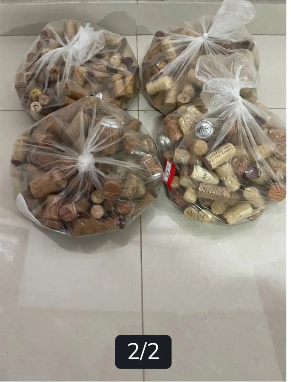 400 Rolhas de cortiça 