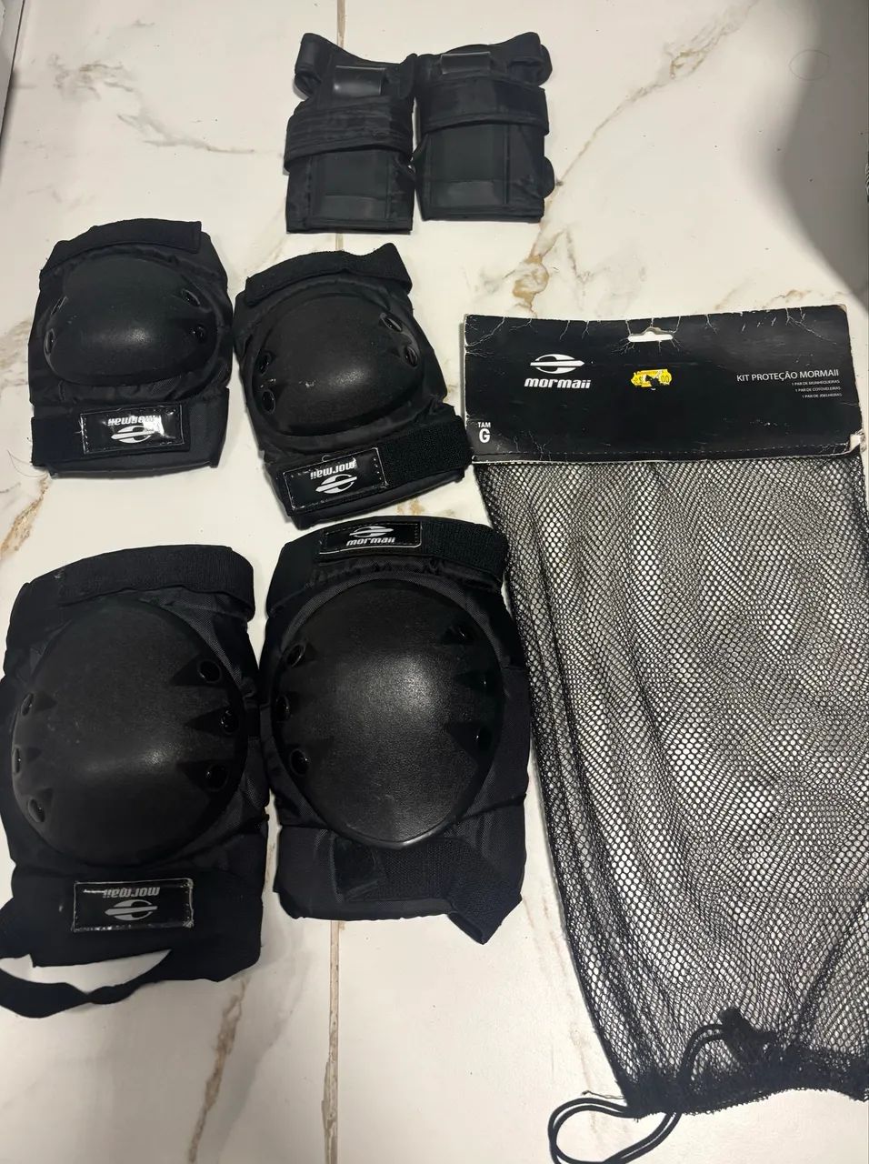 Kit proteção Mormaii - Munhequeira, Cotoveleira e Joelheira