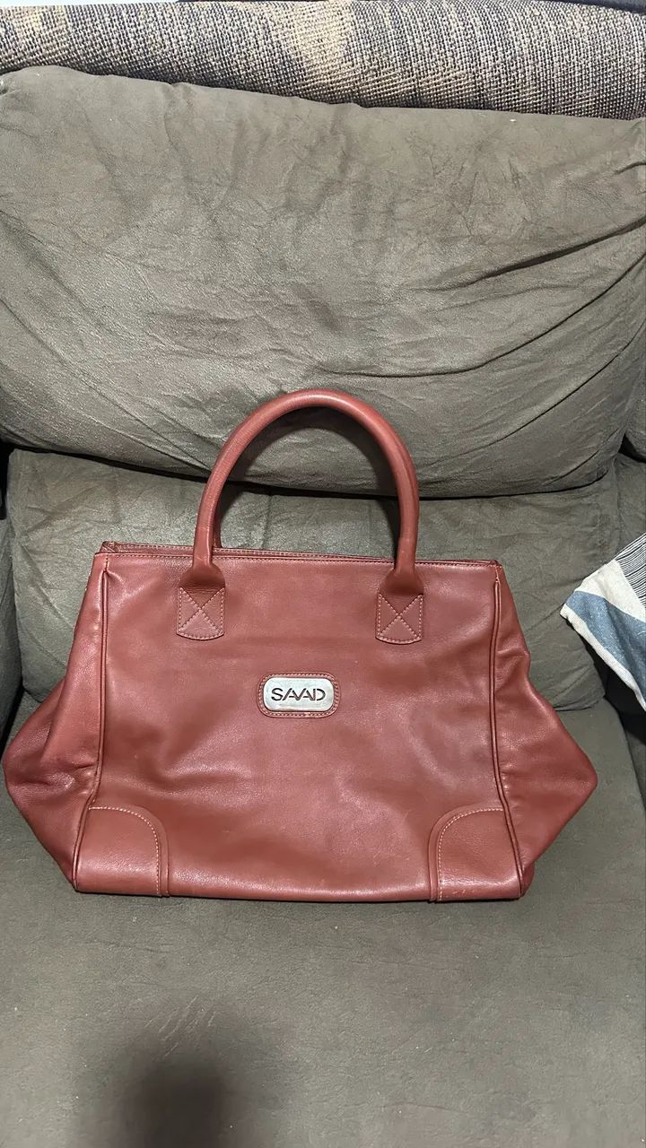 Bolsa saad cor vinho bordô - Foto 2