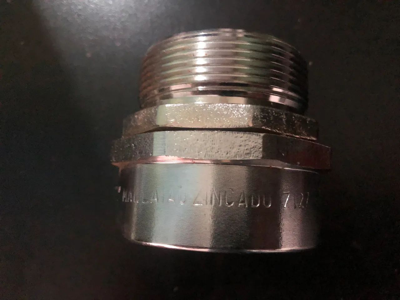 Conector eletroduto giratória 2 polegadas latão zincado sem tampa  - Foto 3