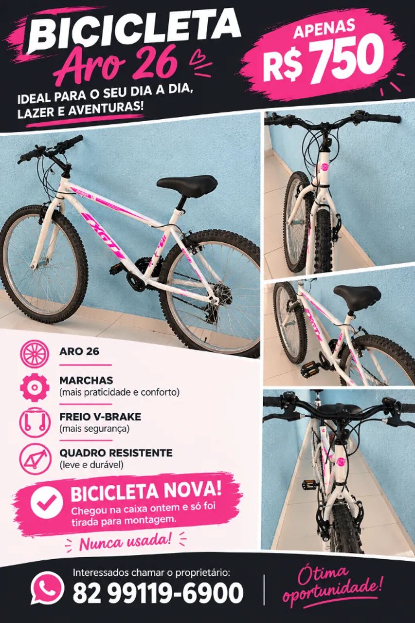 Bicicleta nova Aro 26 