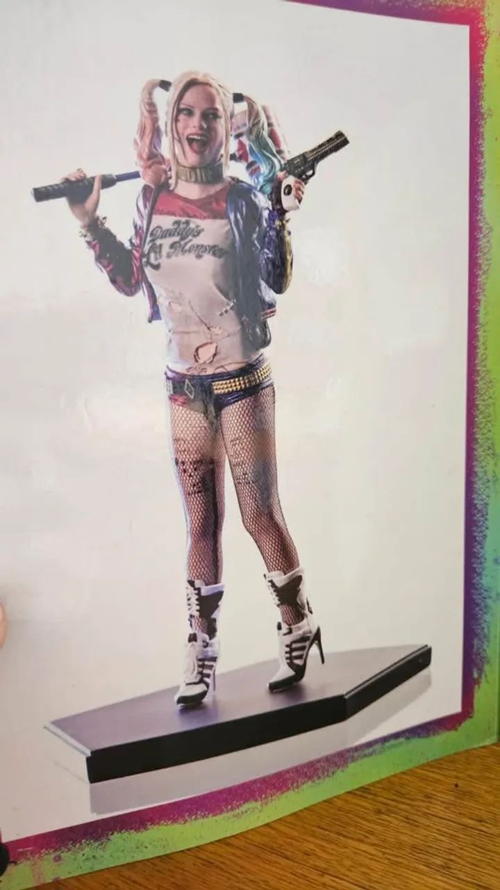 Estátua Arlequina Esquadrão Suicida (2016) Iron Studios 1/10 - Foto 2