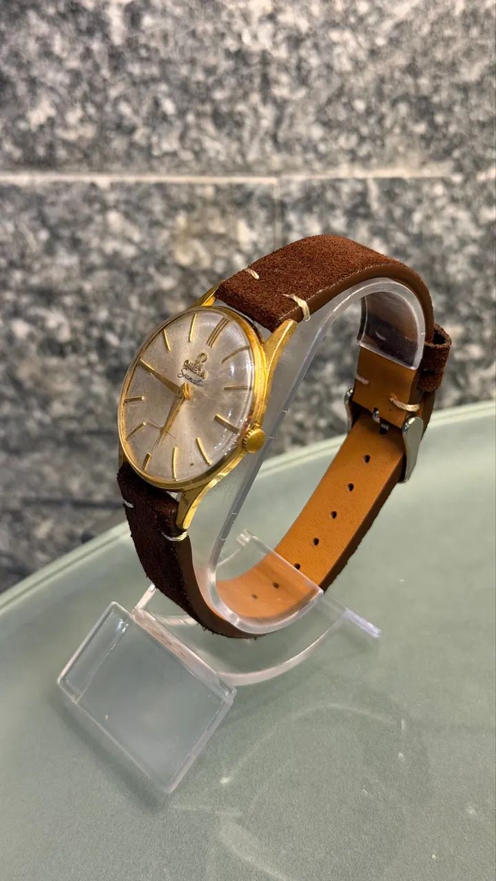 Relógio Omega Seamaster 35mm plaque ouro 18k - Foto 2