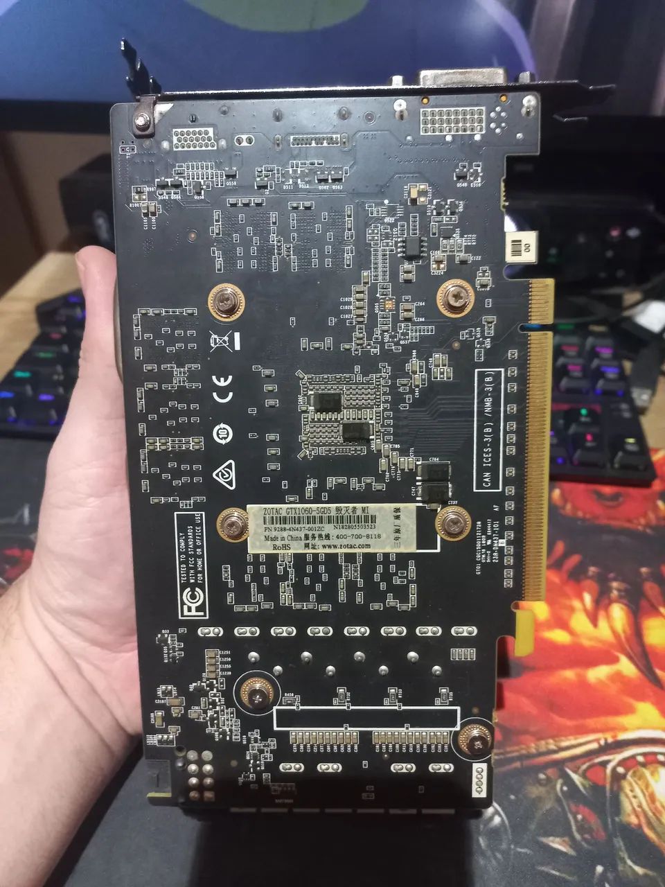 Placa de vídeo Gtx 1060 5GB C/defeito - Foto 3