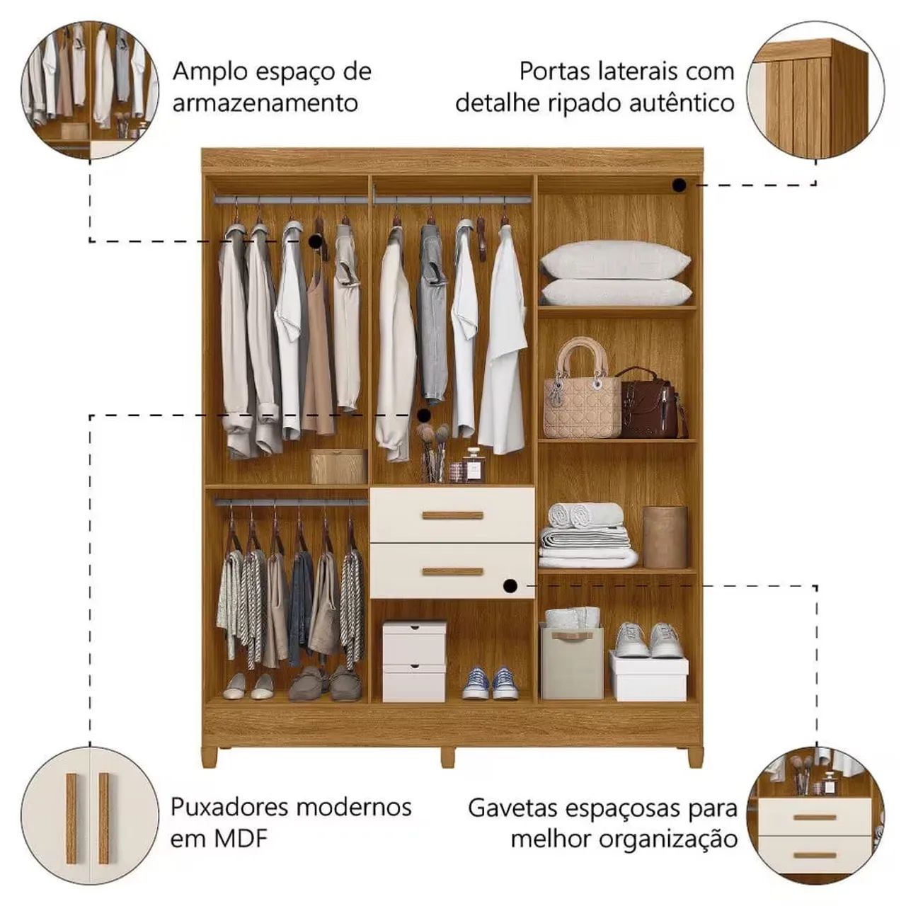 Guarda Roupa malta com desiner atemporal em mega Oferta ! - Foto 5