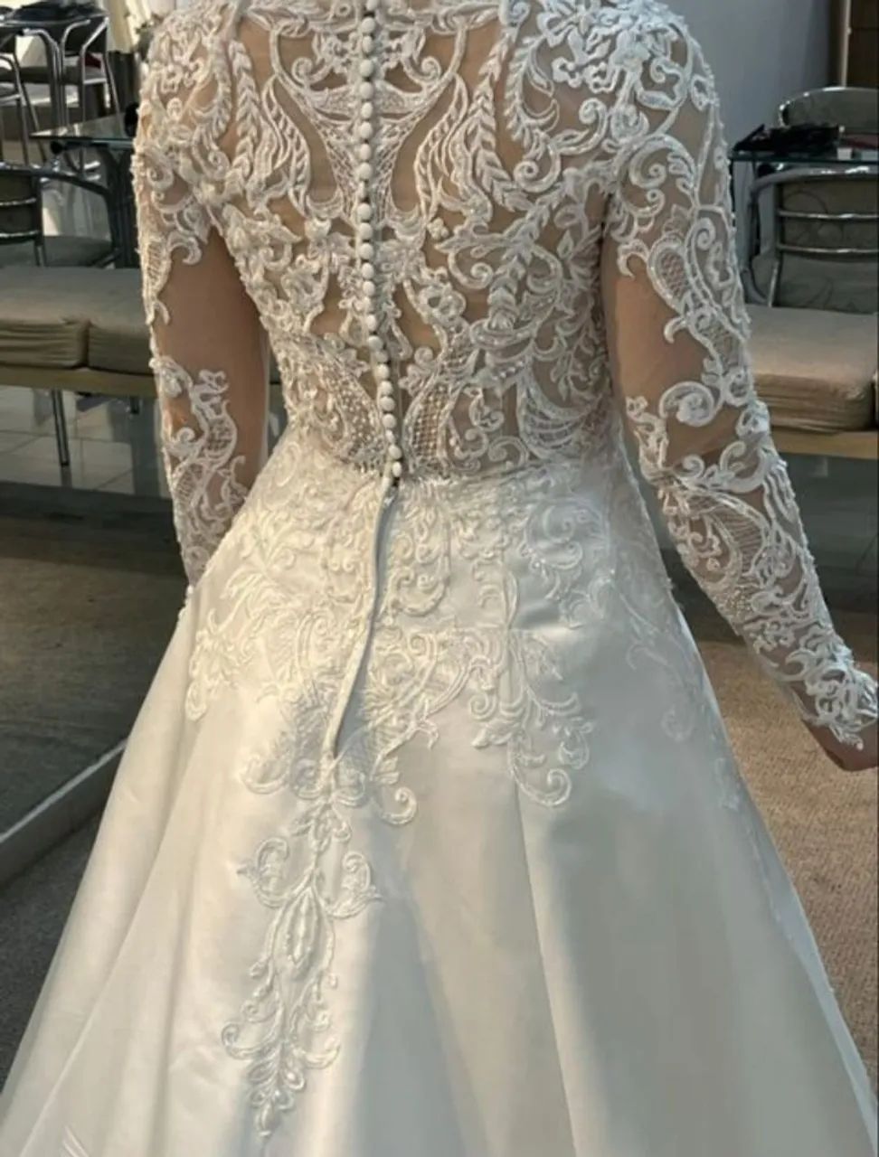vestido de noiva barroco offwhite - Foto 2