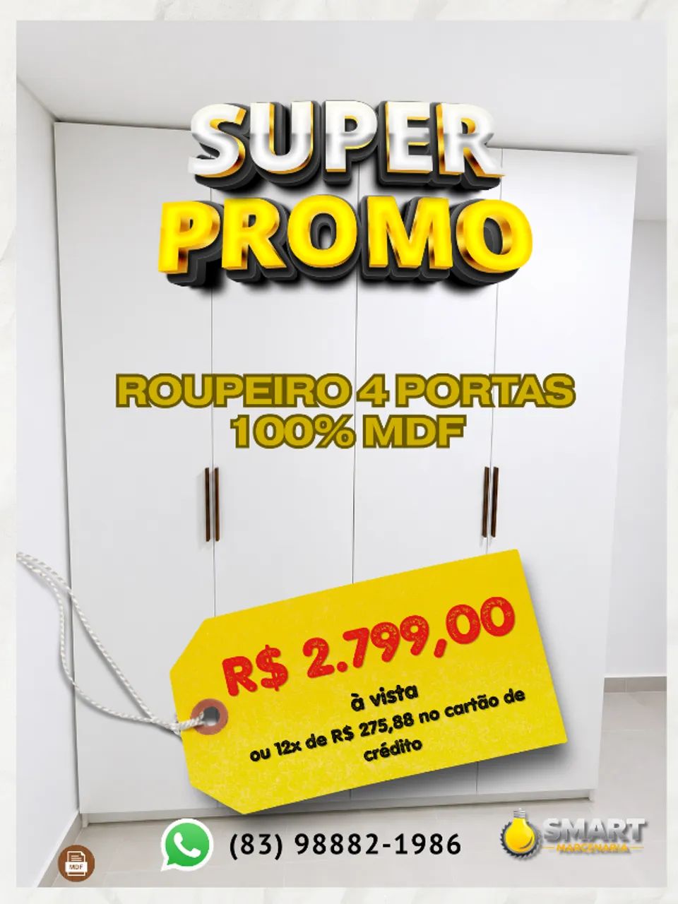 Guarda roupas MDF