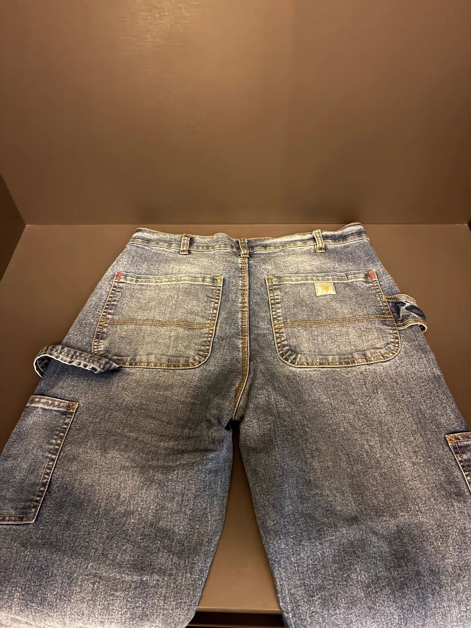 Calça jeans cargo WGA masculina tamanho 32  - Foto 3