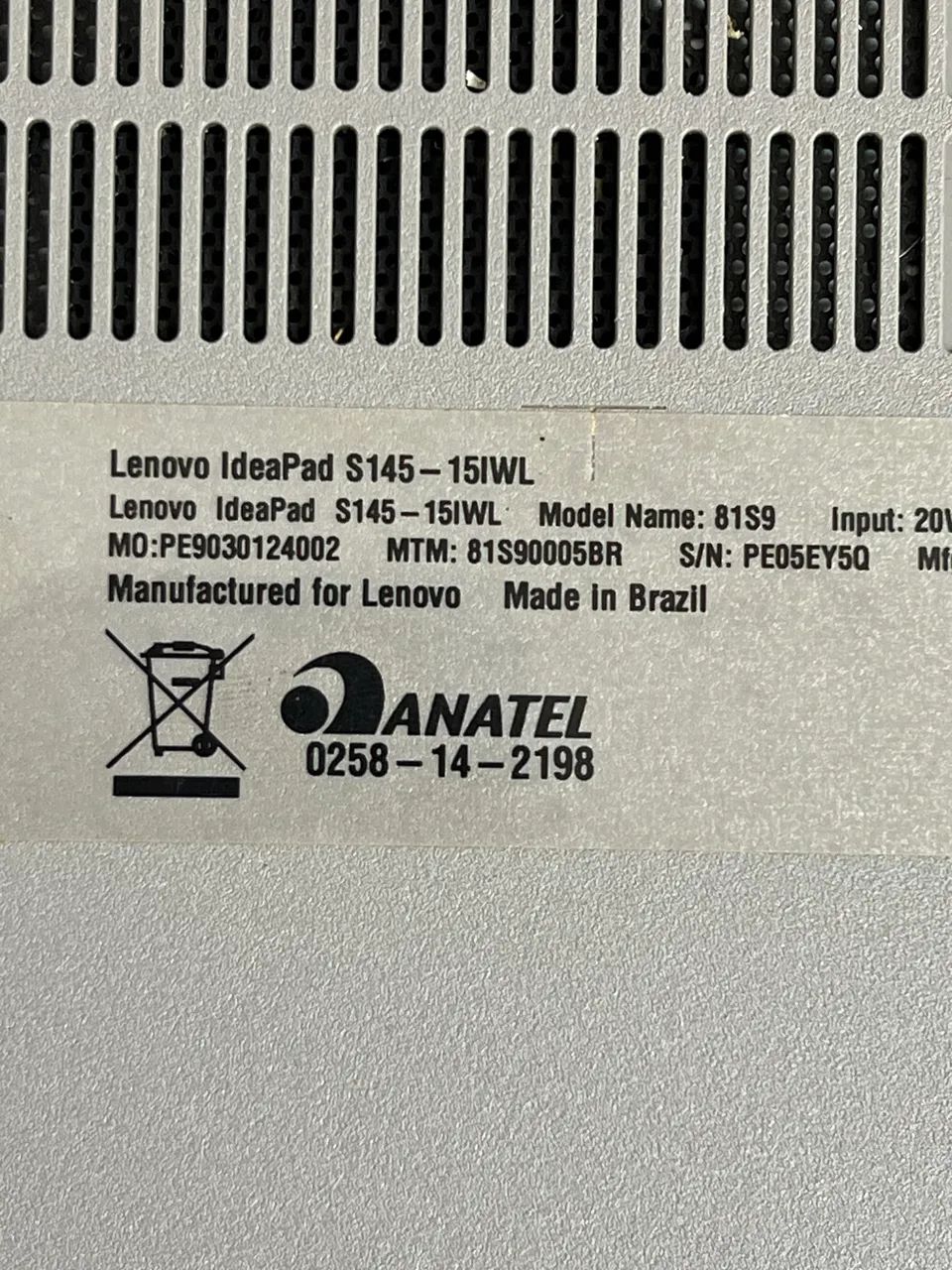 Notebook Lenovo Core i5 da 8a Geração.  - Foto 4
