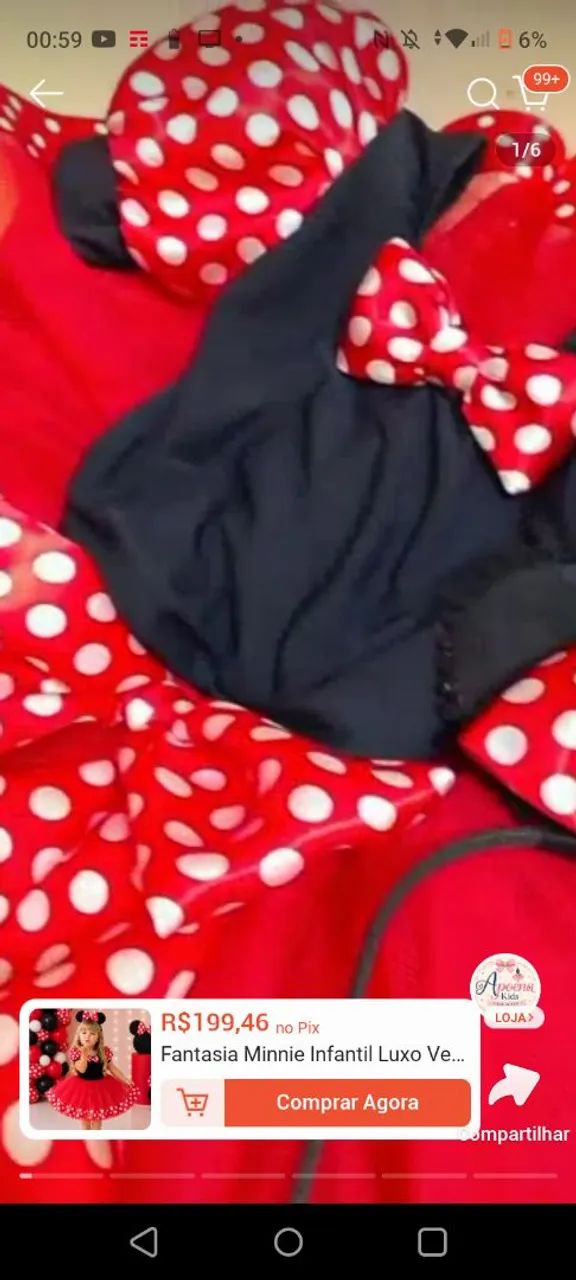Vestido da minei 