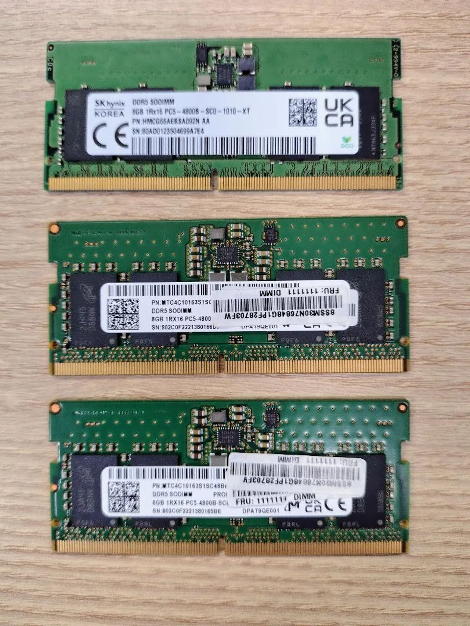 Memória DDR5 8GB 4800Mhz Notebook 