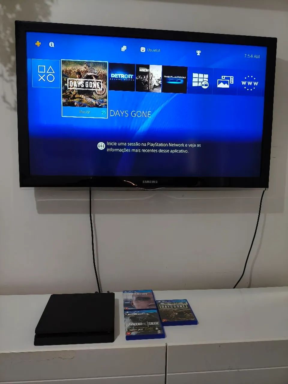 Vendo Ps4 Slim 1TB na caixa completo - Foto 4