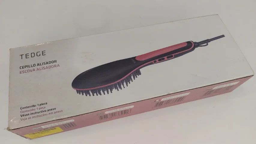 Escova Alisadora Elétrica com Display Digital Tedge 