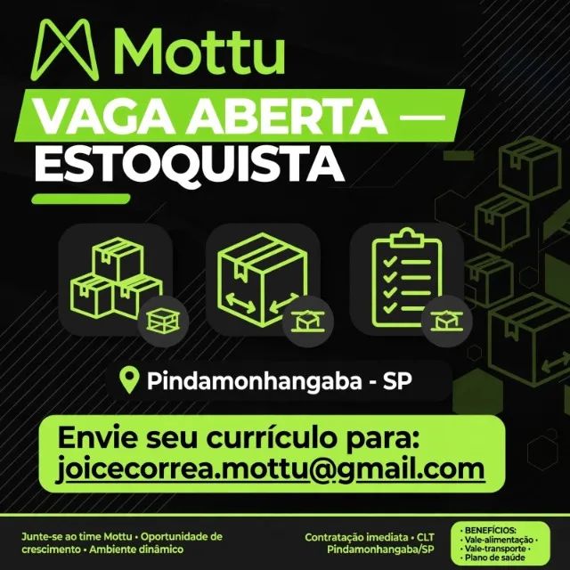  OPORTUNIDADE DE EMPREGO!