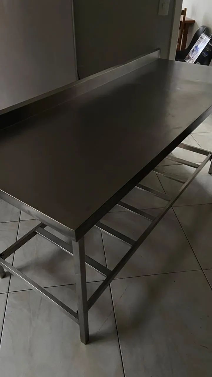 Bancada inox 187x0,70