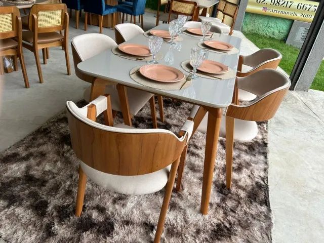 Mesa de Jantar com 06 cadeiras modelos poltronas - Foto 4