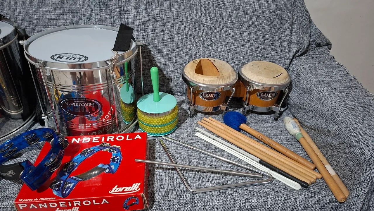 Kit Percussão / Instrumentos de Samba e Pagode (Luen, BM e Torelli) - Foto 3