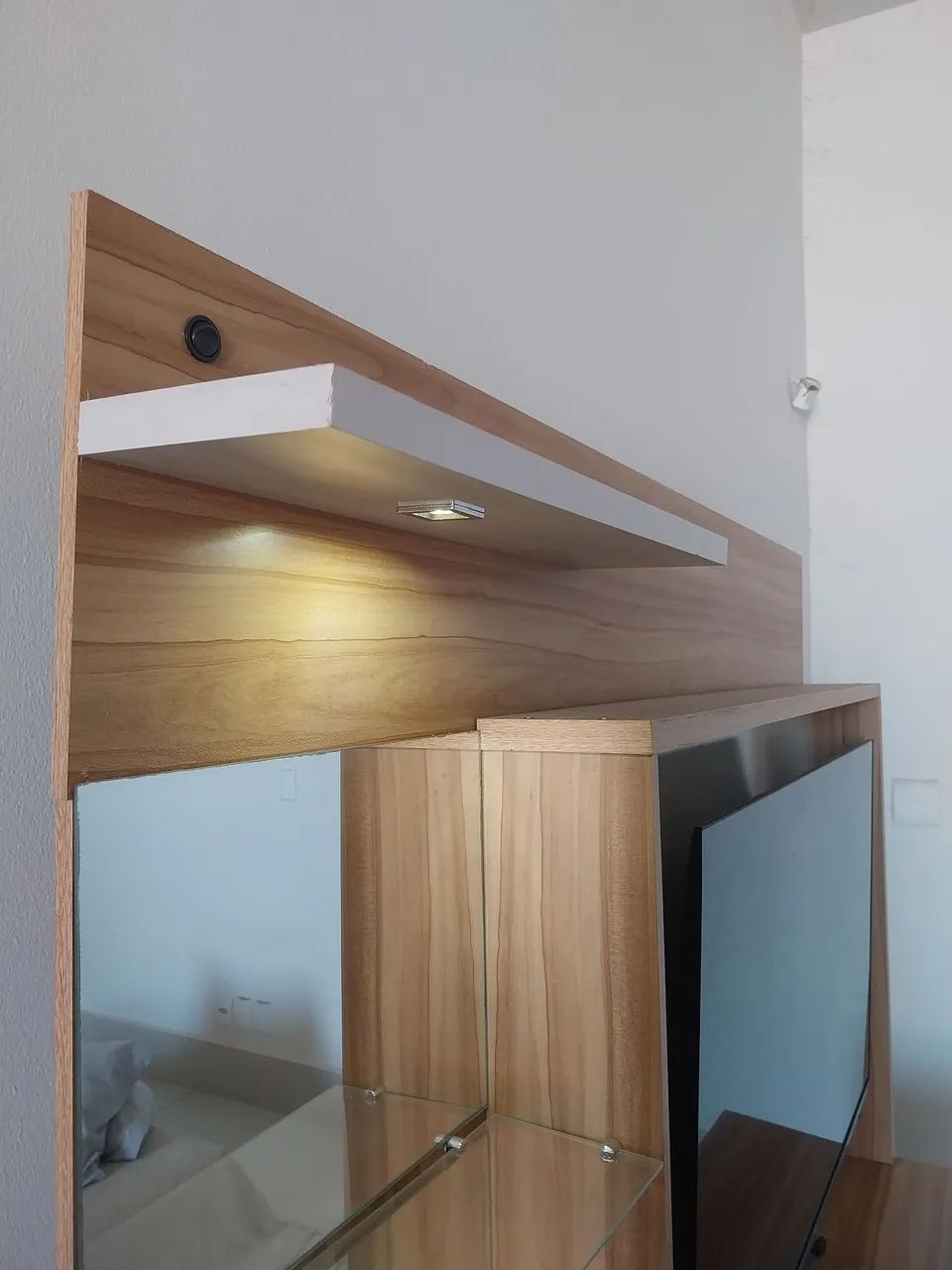 Rack MDF com Painel e Luz - Foto 3