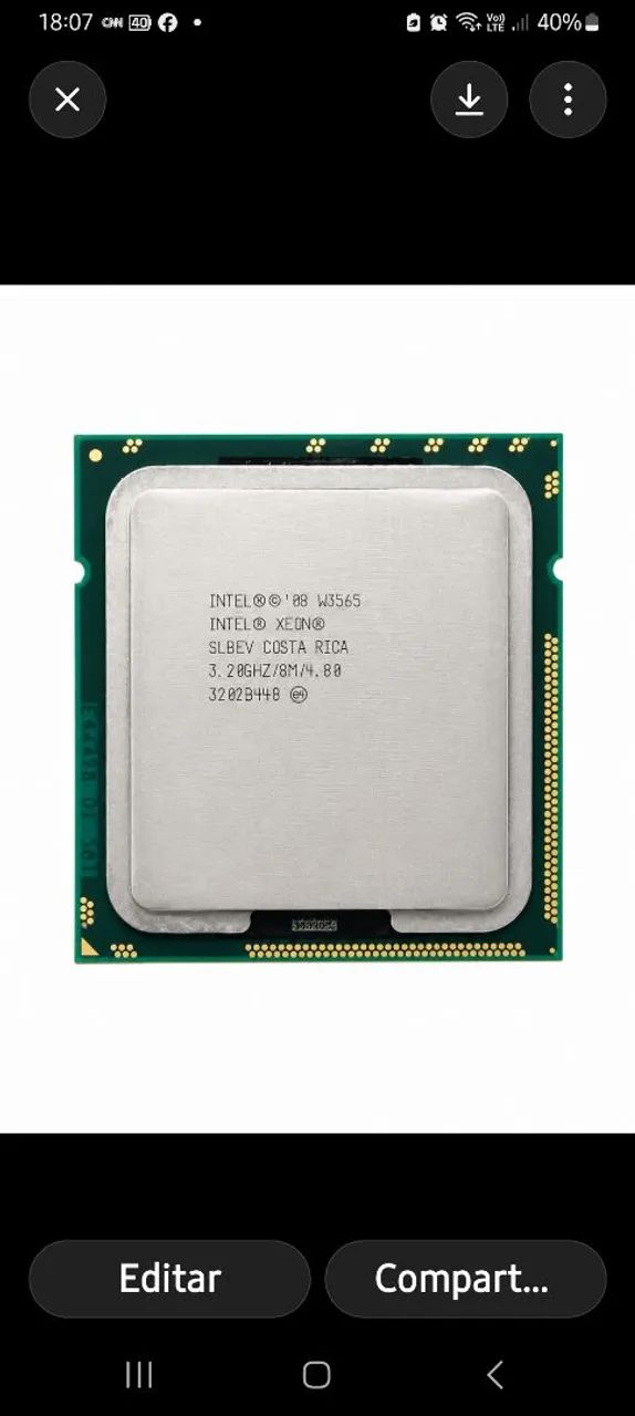 Processador Intel Xeon W3565 3.2ghz