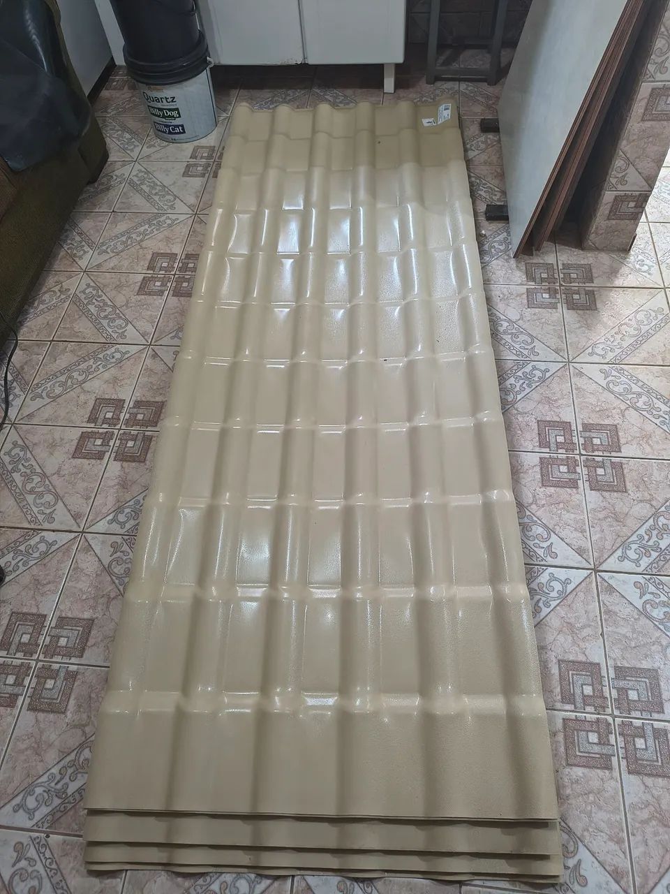 Telhas Precon 2.42 X 0.88 Marfim 10 Unidades  aceito cartão de crédito  - Foto 2