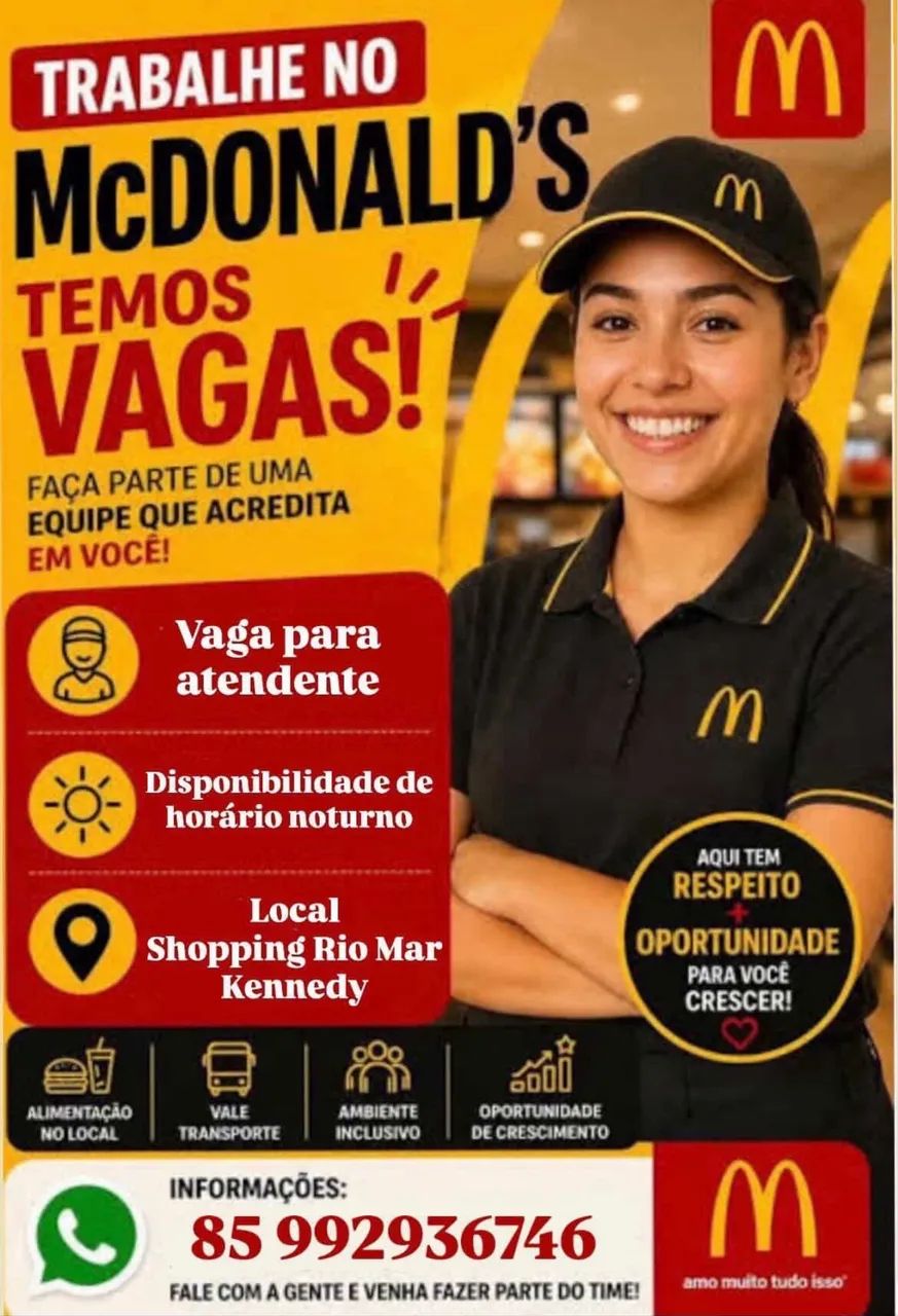 VAGA PARA ATENDENTE 