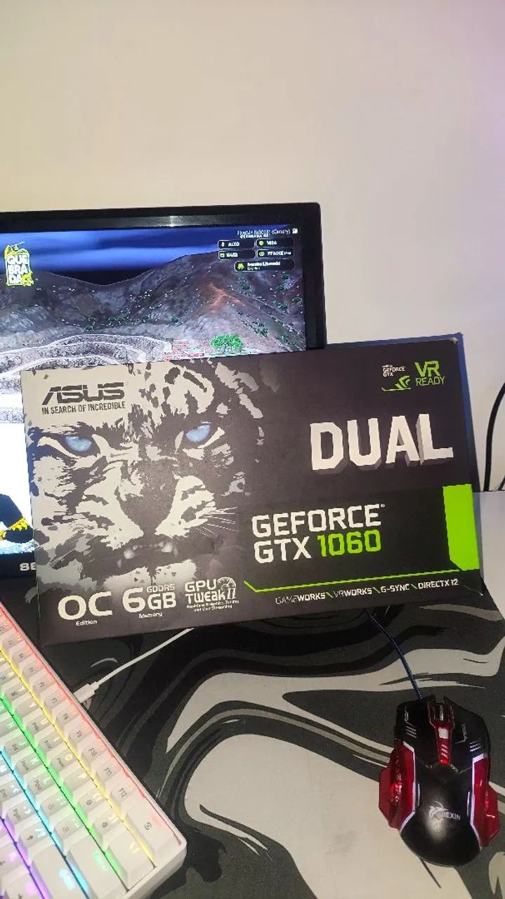 PLACA DE VÍDEO GTX 1060 6G SUPER OTIMA 