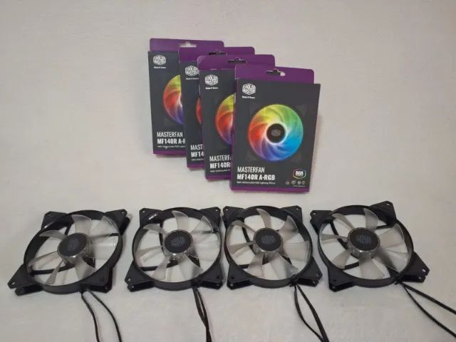 Kit com 4 Masterfan MF140R Argb (140mm). - Foto 3
