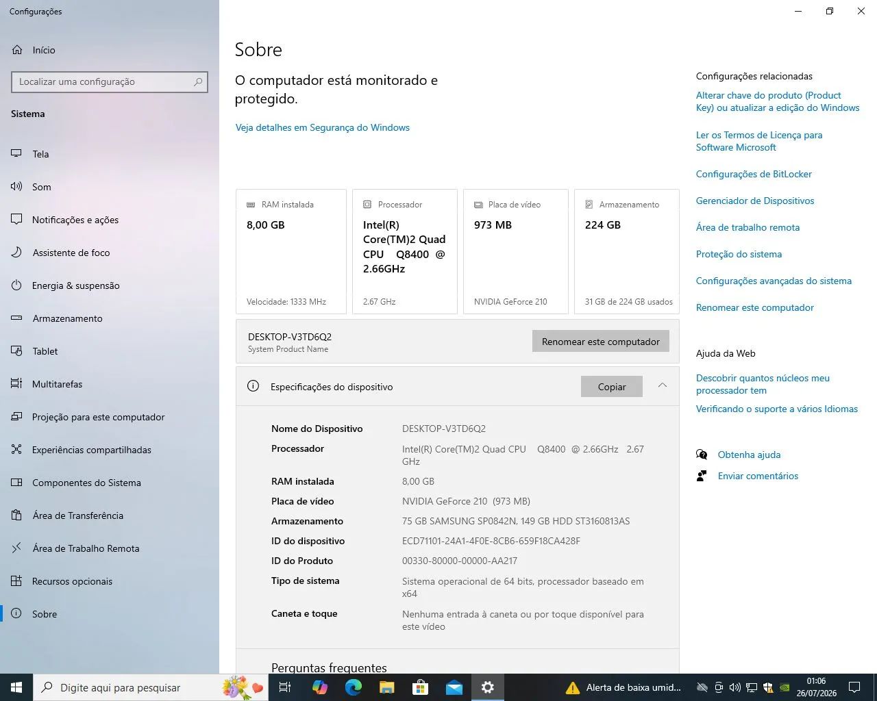 Pc de Escritório + Monitor  - Foto 5