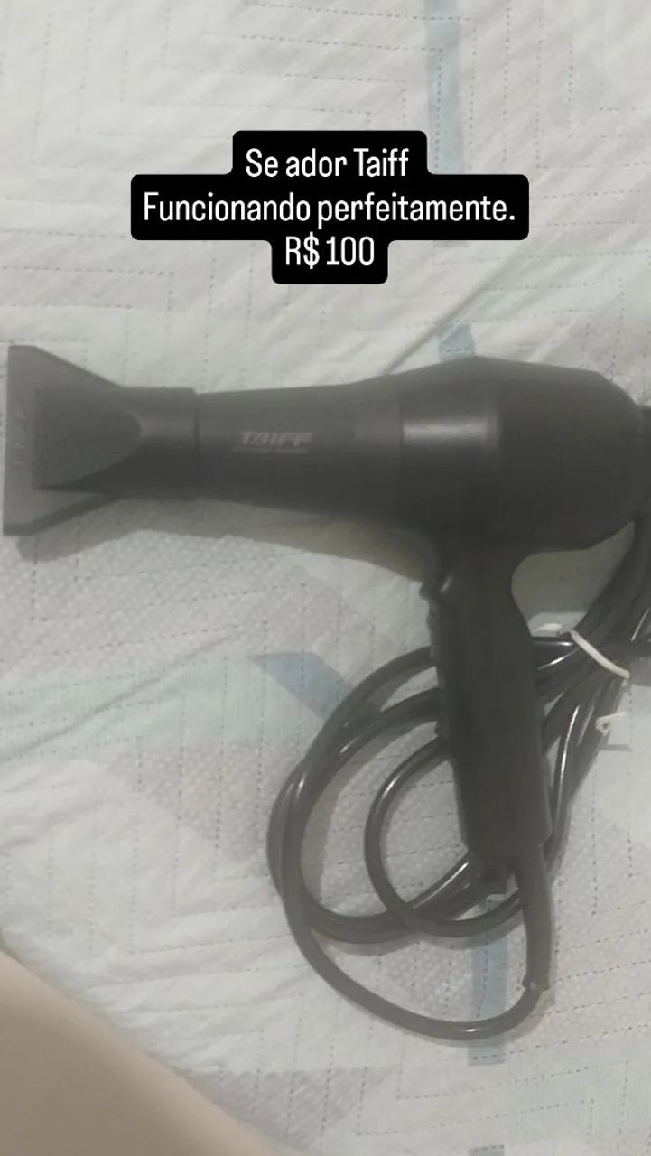 Secador Taiff funciona perfeitamente 