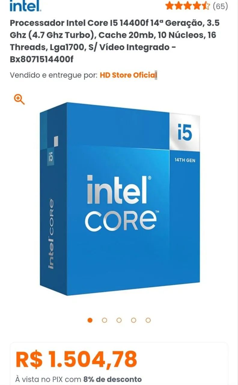 Processador i5 14400F - Foto 2