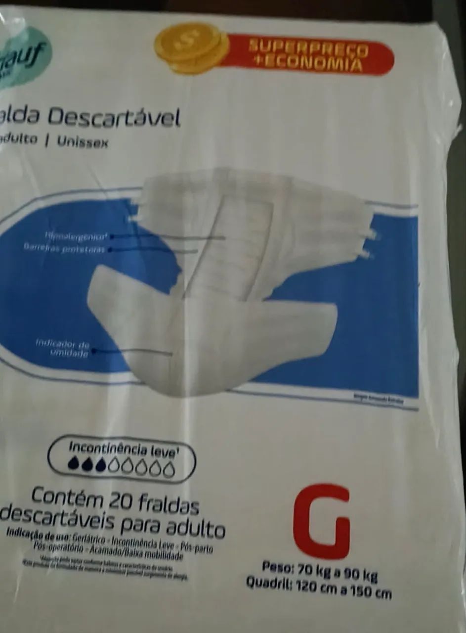 Fraldas geriátricas novas  15 reais  - Foto 2