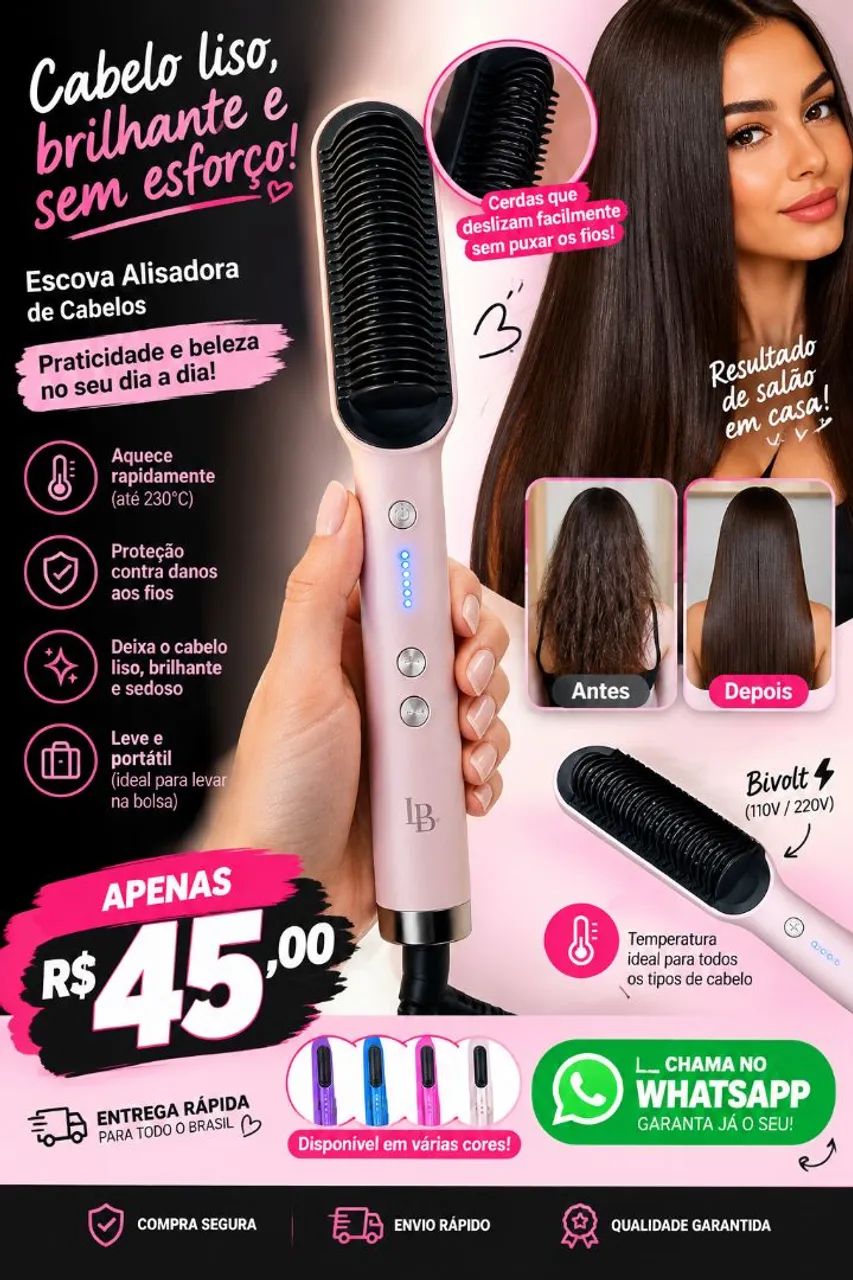 Alisadora de cabelo 