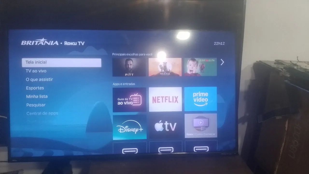 Smart tv britania 40 polegadas, funcionando tudo perfeitamente,  pode testa - Foto 3
