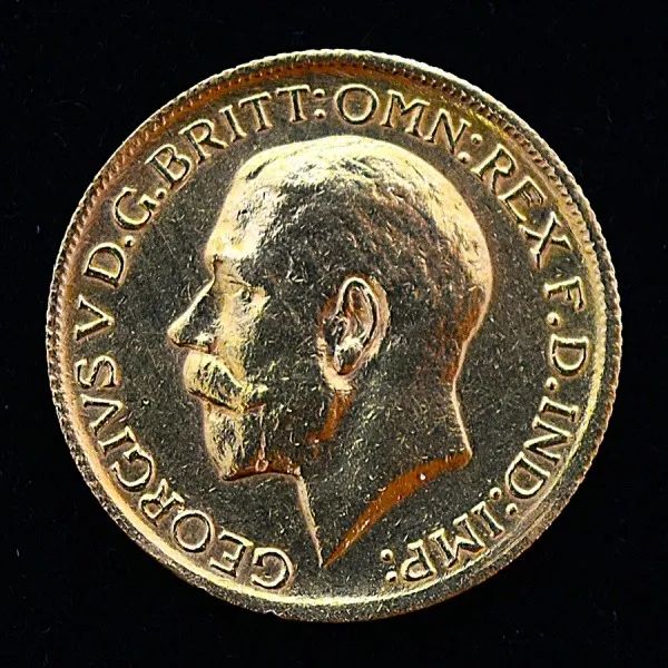 Moeda 1Libra Esterlina 1911 em Ouro 22K